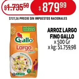 Makro Gallo arroz largo fino oferta