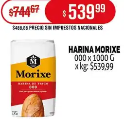 Makro Morixe harina 000 oferta
