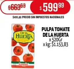Makro De la huerta pulpa tomate oferta