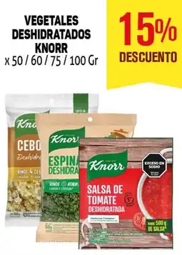 Makro Knorr vegetales deshidratados oferta
