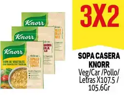 Makro Knorr sopa casera veg/car/pollo/ letras oferta