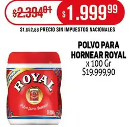 Makro Royal polvo para hornear oferta
