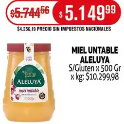 Makro Miel untable aleluya s/gluten oferta