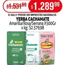 Makro Cachamate yerba amarilla/rosa/serrana oferta