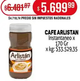Makro Arlistán cafe instantaneo oferta