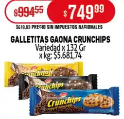 Makro Crunchips galletitas gaona variedad oferta