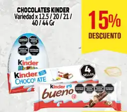 Makro Kinder chocolates variedad oferta