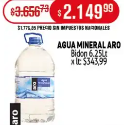 Makro Aro agua mineral bidon oferta