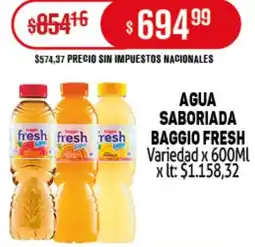 Makro Fresh agua saboriada baggio variedad oferta