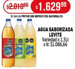 Makro Levite agua saborizada variedad oferta