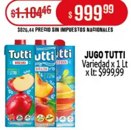 Makro Tutti jugo variedad oferta