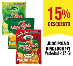 Makro Rindedos 1+1 jugo polvo variedad oferta