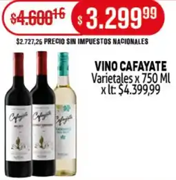 Makro Cafayate vino varietales oferta