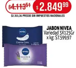 Makro Nivea jabon variedad oferta