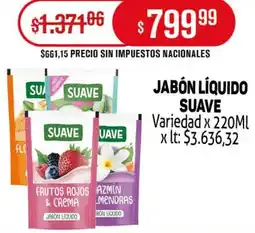Makro Suave jabón líquido variedad oferta