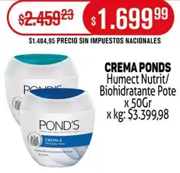 Makro Pond's crema humect nutrit/ biohidratante pote oferta
