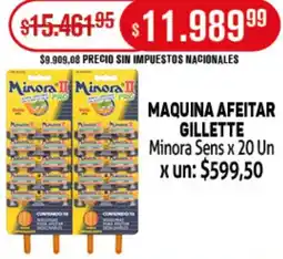 Makro Gillette maquina afeitar minora sens oferta