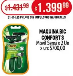 Makro Bic maquina confort 3 oferta