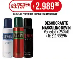 Makro Kevin desodorante masculino variedad oferta