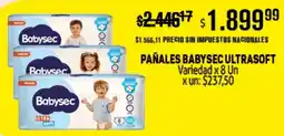Makro Babysec pañales ultrasoft variedad oferta