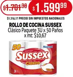 Makro Sussex clásico impuestos nacionales rollo de cocina paquete oferta