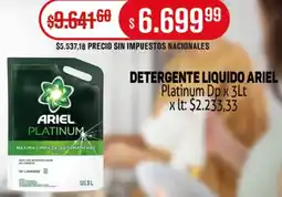 Makro Ariel detergente liquido platinum dp oferta