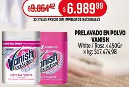 Makro Vanish prelavado en polvo white/rosa oferta