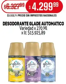 Makro Glade desodorante automatico variedad oferta