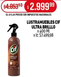 Makro Cif lustramuebles ultra brilllo oferta