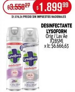 Makro Lysoform desinfectante orig/lav ae oferta