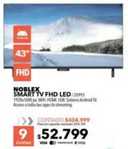 Nexon Noblex smart tv fhd led 43" oferta