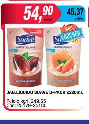 Maxiconsumo Suave Jab. Liquido D-pack x 220ml oferta