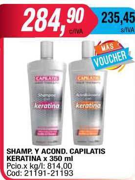 Maxiconsumo Shamp. Y Acond. Capilatis Keratina x 350ml oferta