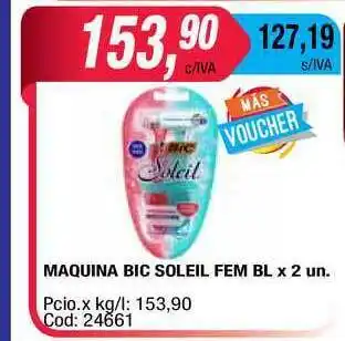 Maxiconsumo Bic Soleil Maquina Fem Bl x 2 un. oferta