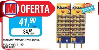 Maxiconsumo Maquina Minora Twin Sense oferta