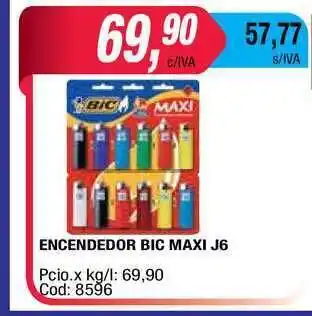 Maxiconsumo Bic Encendedor Maxi J6 oferta