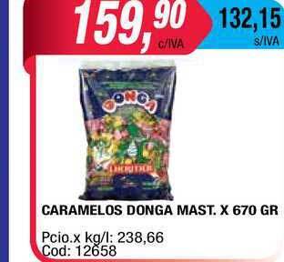 Maxiconsumo Caramelos Donga Mast. X 670 gr oferta