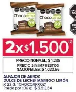 Carrefour Chocoarroz alfajor de arroz oferta