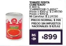 Carrefour Carrefour classic tomate perita cubeteado oferta
