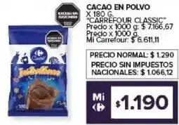 Carrefour Cacao en polvo oferta