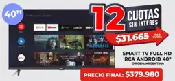 Supermayorista Vital RCA Smart TV FULL HD Android 40" oferta