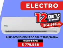Supermayorista Vital Aire acondicionado split 3200/3400W oferta