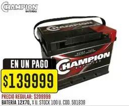Coto Champion Bateria 12x70 oferta