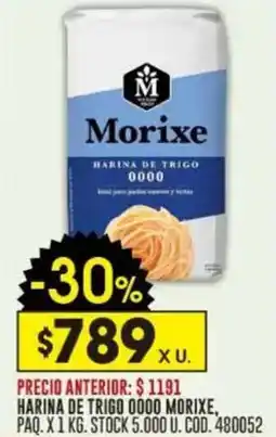 Coto Morixe harina de trigo 0000 oferta