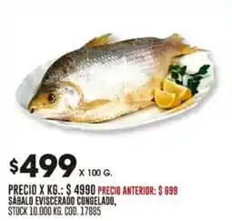 Coto Sabalo eviscerado congelado oferta