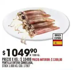 Coto Puntilla entera congelada oferta