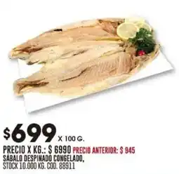 Coto Sabalo despinado congelado oferta