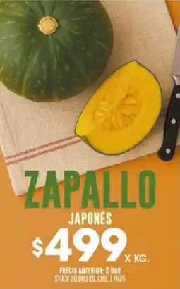 Coto Zapallo japonés oferta