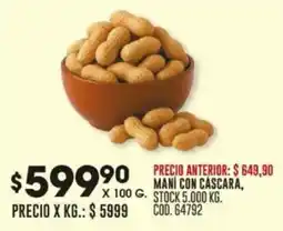 Coto Mani con cascara oferta
