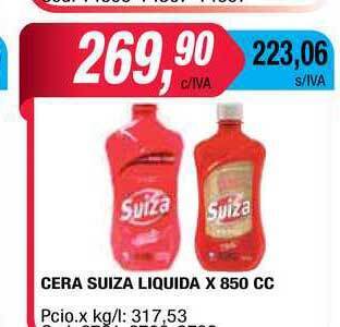 Maxiconsumo Cera Suiza Liquida x 850cc oferta